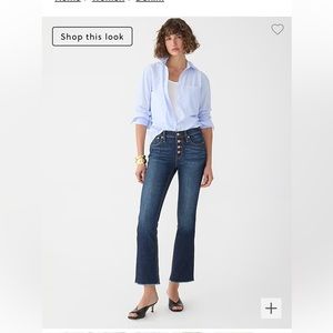 J Crew Hi-rise Demi-boot crop pants